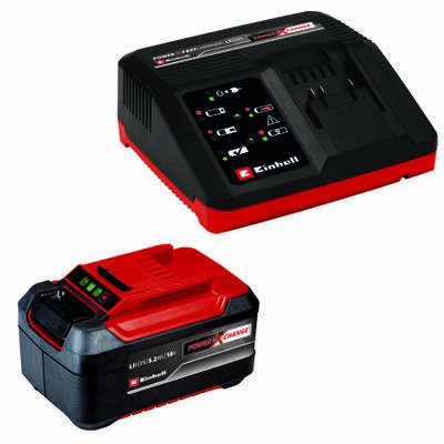 Einhell Kit De Inicio Pxc 5.2ah Y Cargador Rápido 4a, Juego 4512114