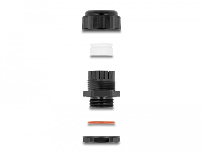 Delock Ex Prensaestopas M12 Negro 2 Piezas