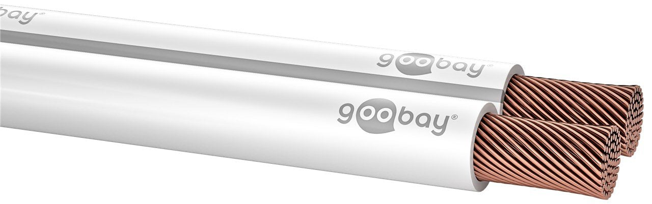 Goobay Speaker Cable 2x1.5mm2. Cca. White. 100m
