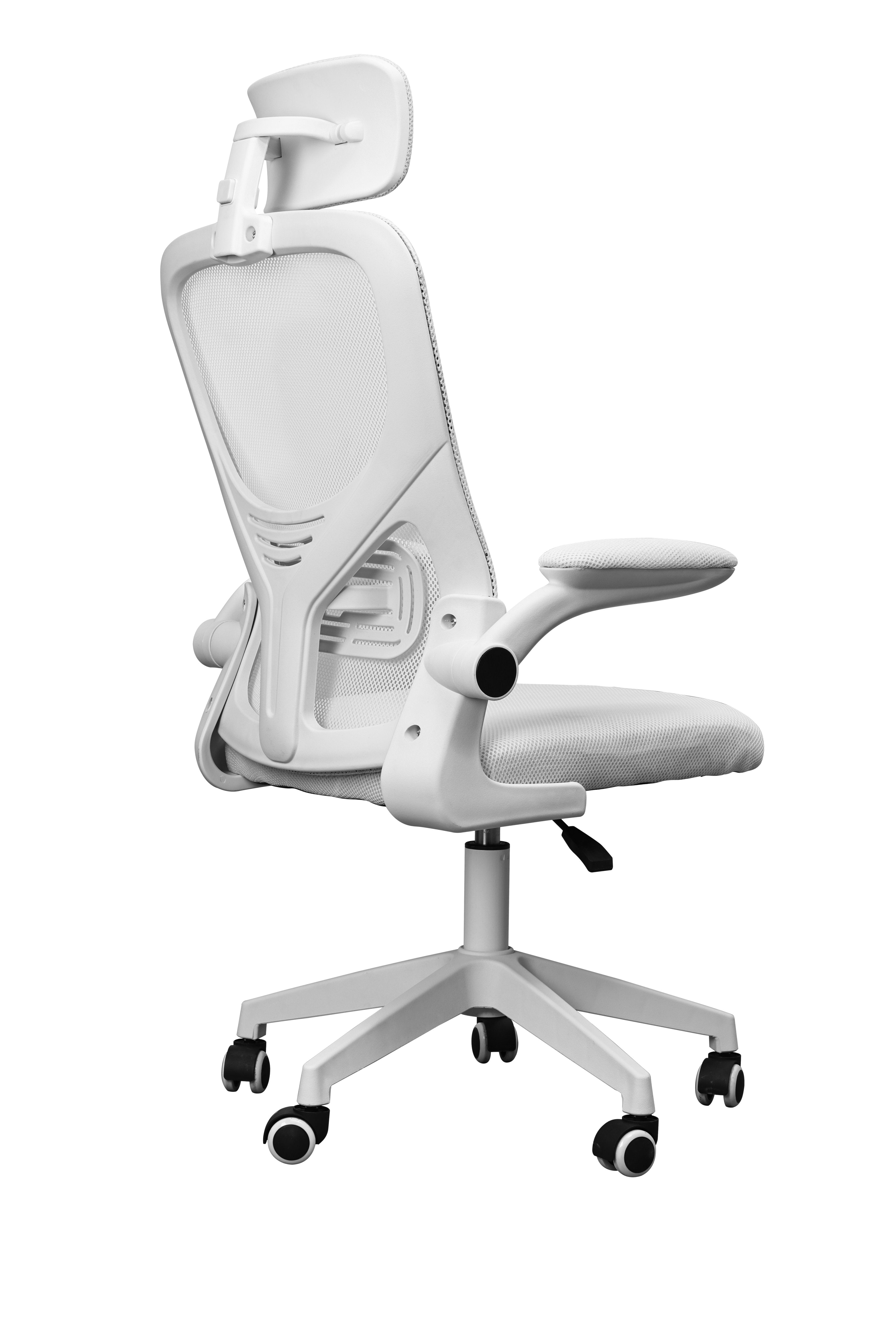 Silla Mgc-Ergo Plus Blanco Mars Gaming Reposabrazos Plegables /Pistón Clase 3/ Soporte Lumbar Dinámico Adaptable/ Peso Máximo 120kg/ Malla Transpirable