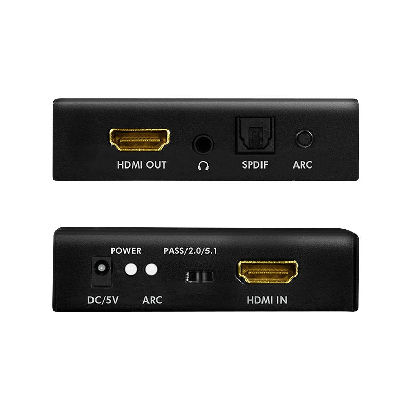 Extractor De Audio Logilink Hdmi, 2ch / 5.1ch, Spdif, 4k / 60hz, Negro.