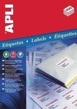 Apli Etiquetas Permanentes Blancas 105 X 148 Mm - 100 Hojas