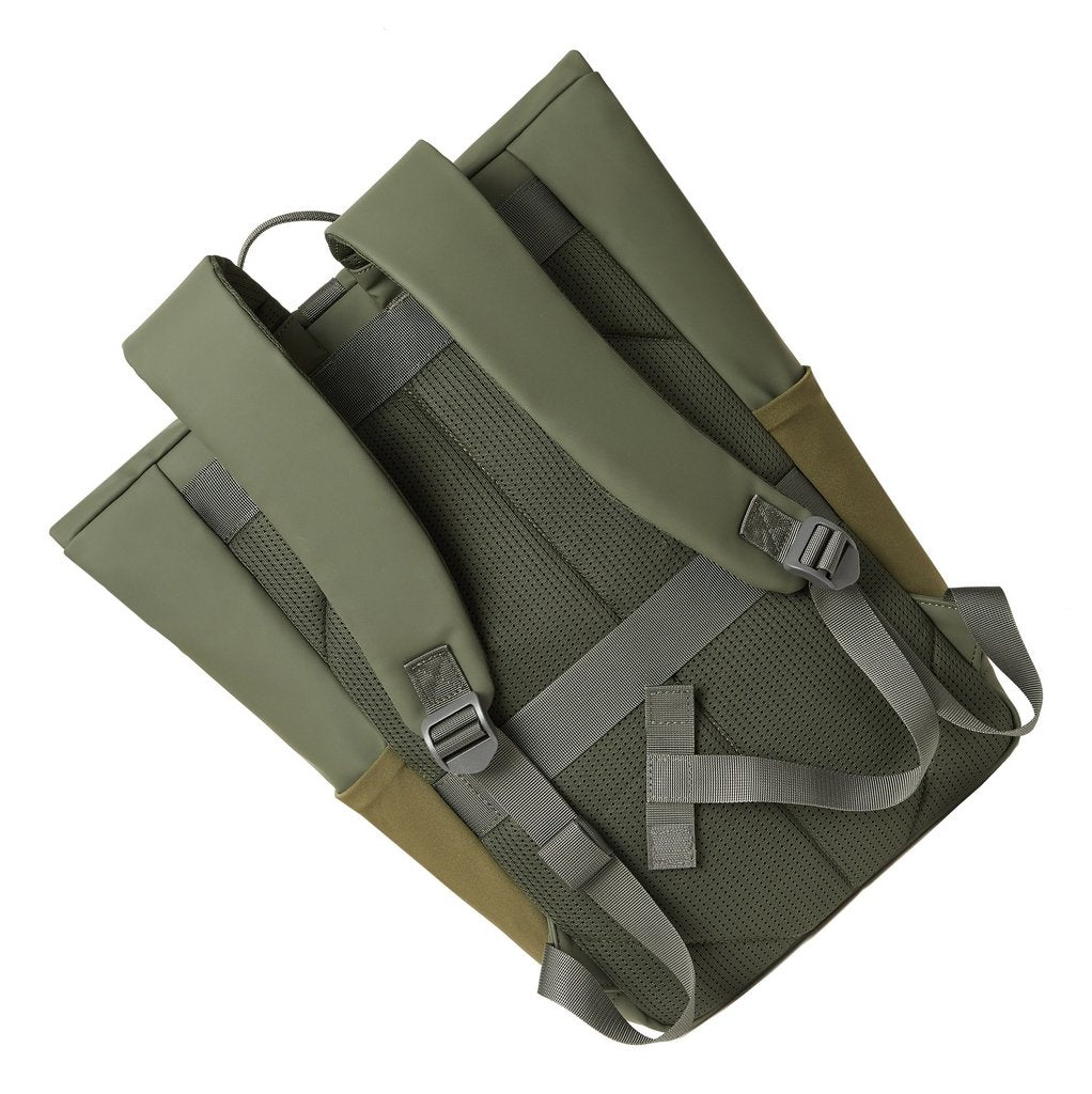 EAN 4260709015637 - Rivacase Eden mochila Mochila de viaje Oliva cuero PU, Poliéster, Tereftalato de polietileno reciclado (r imagen 15