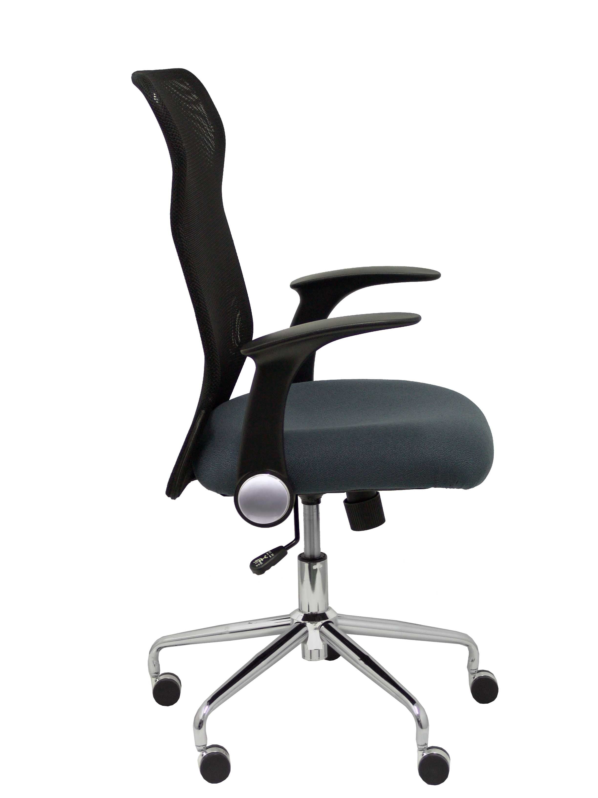 Silla Minaya Respaldo Malla Negro Asiento Bali Gr