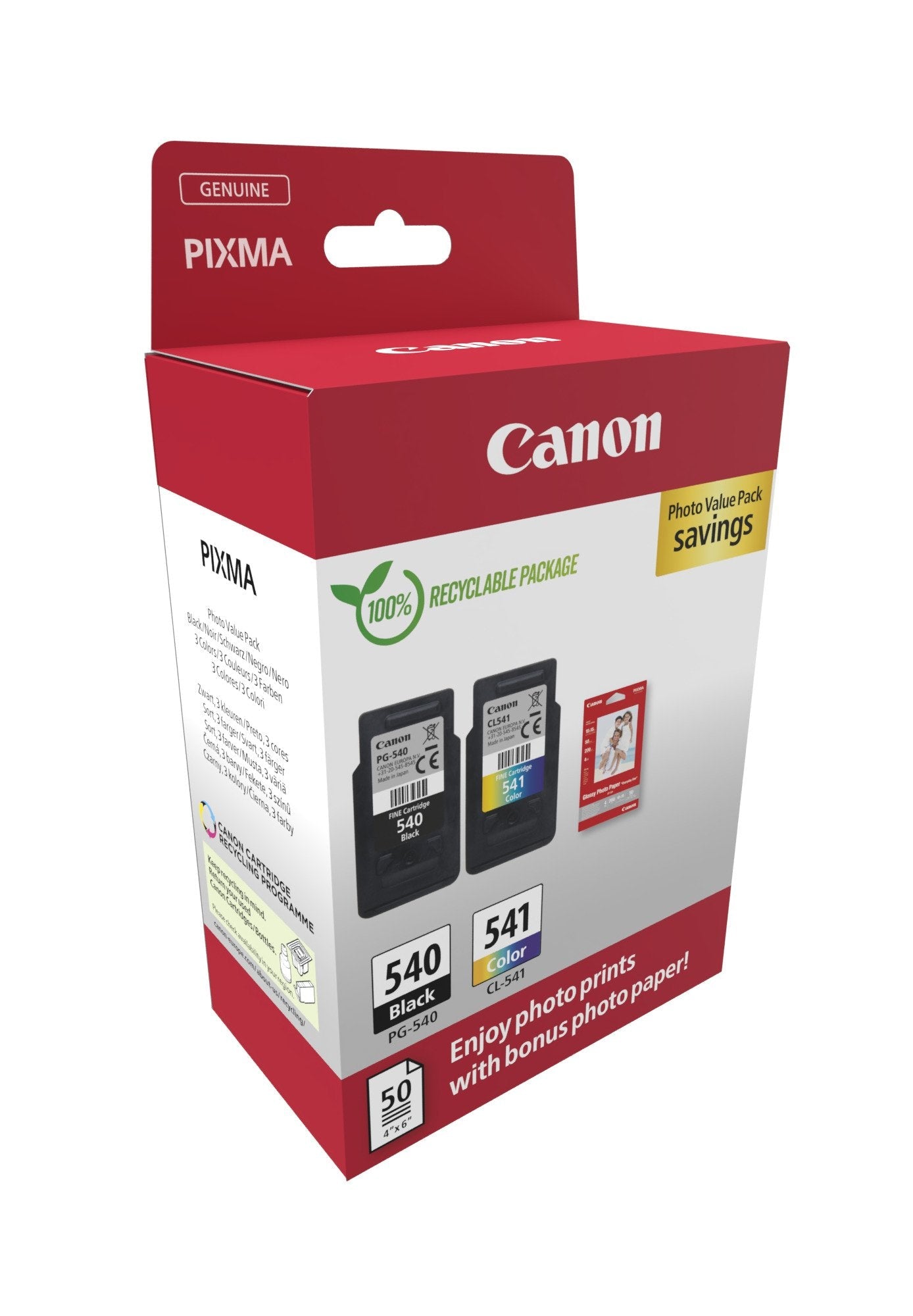 EAN 8714574679754 - Canon 5225B013 cartucho de tinta 2 pieza(s) Original Negro, Cian, Magenta, Amarillo imagen 2