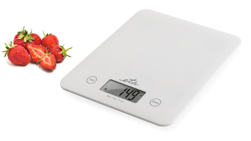Eta Bascula De Cocina Lori Eta277790000 Peso Mã¡Ximo (Capacidad) 5 Kg, Graduaciã³n 1 G, Display Tipo Lcd, Blanco