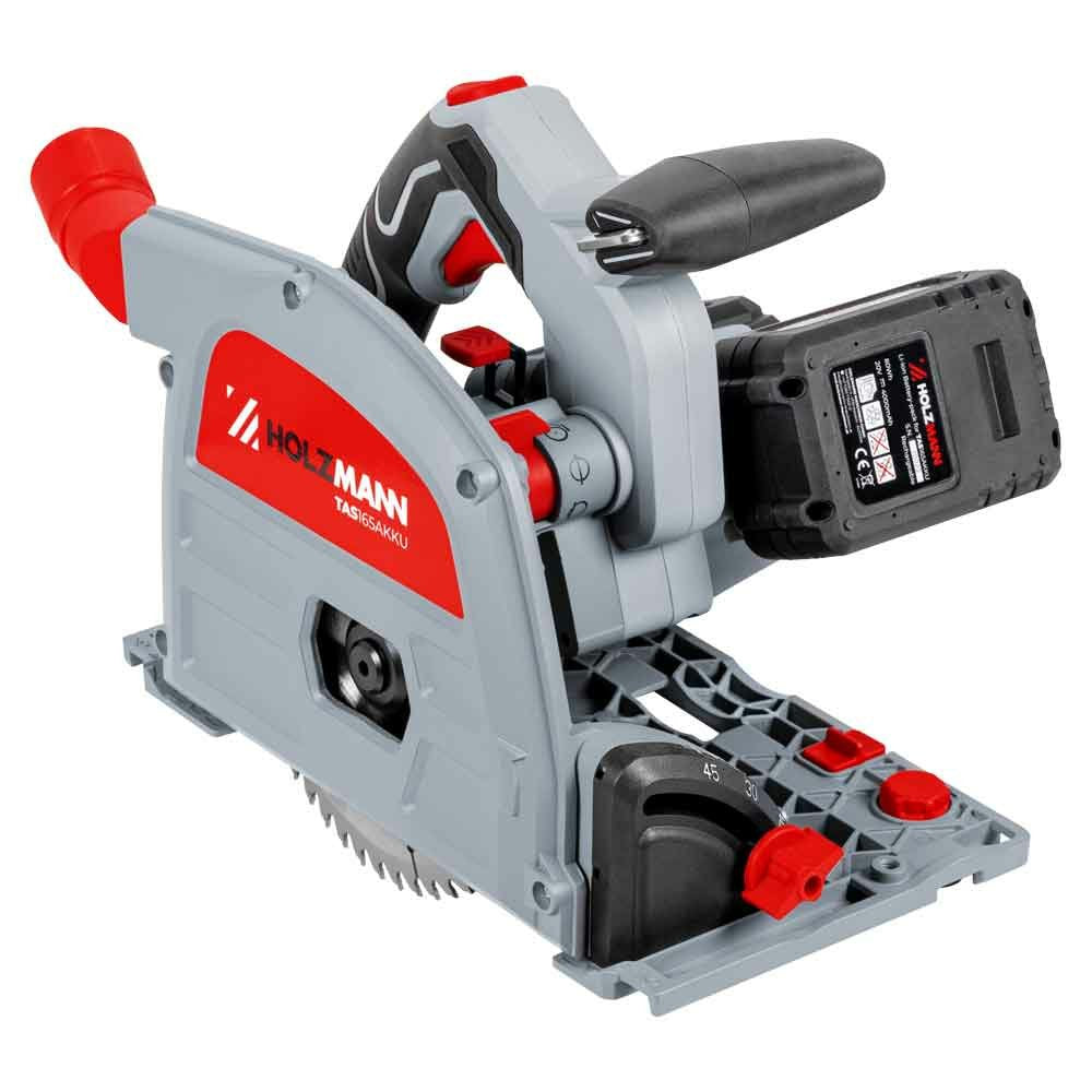 EAN 9120058379758 - Holzmann TAS165AKKU sierra circular portátil 16,5 cm Negro, Gris, Rojo 5500 RPM 100 W imagen 1