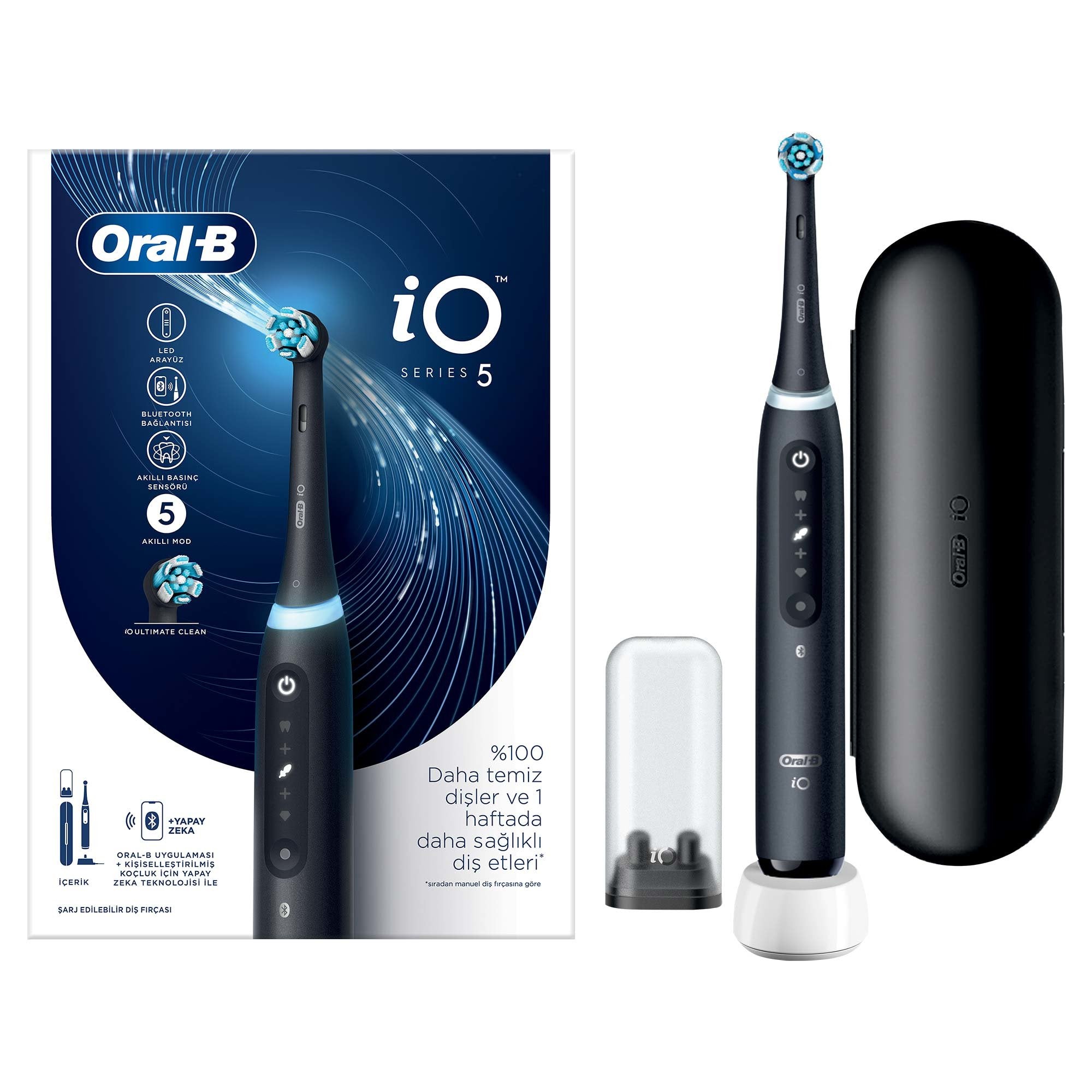 Cepillo Dental Braun Oral-B Io-5 Estuche Negro