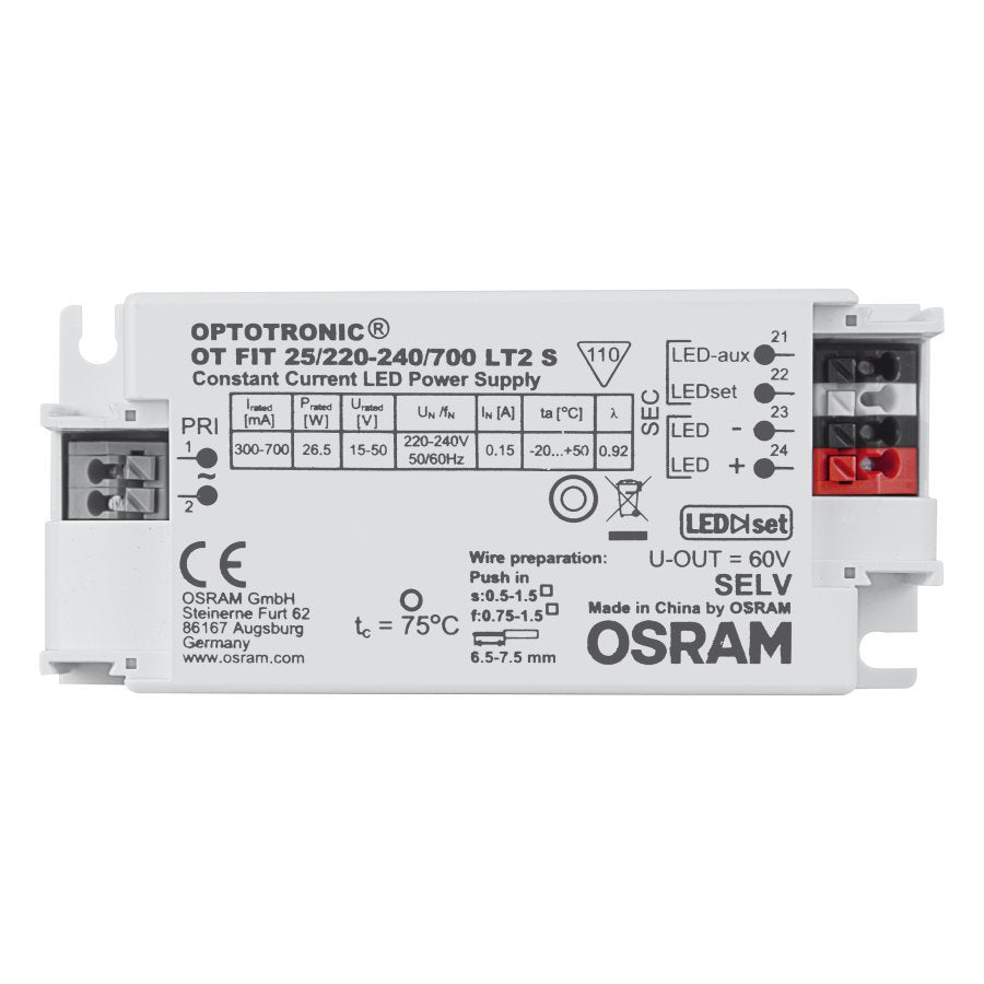 Osram Ot Fit 25/220
240/700 Lt2 S