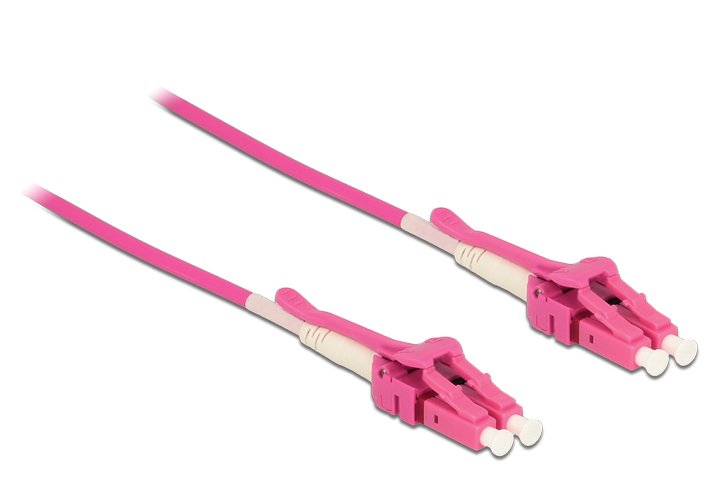 Delock Cable De Fibra Óptica Lc Lc Multimodo Om4 Uniboot 3 M