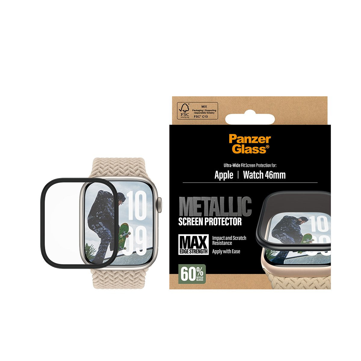 EAN 5715685032646 - PanzerGlass ® Screen Protector Metallic Apple Watch Series 11 | 10 | 46mm Protector de pantalla 1 pieza(s imagen 2