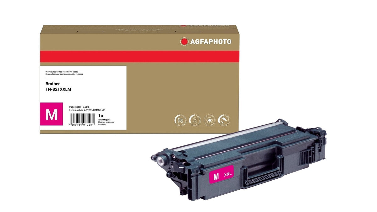 Agfa Photo Tóner Magenta Aptbtn821xxlme 12000 Copias