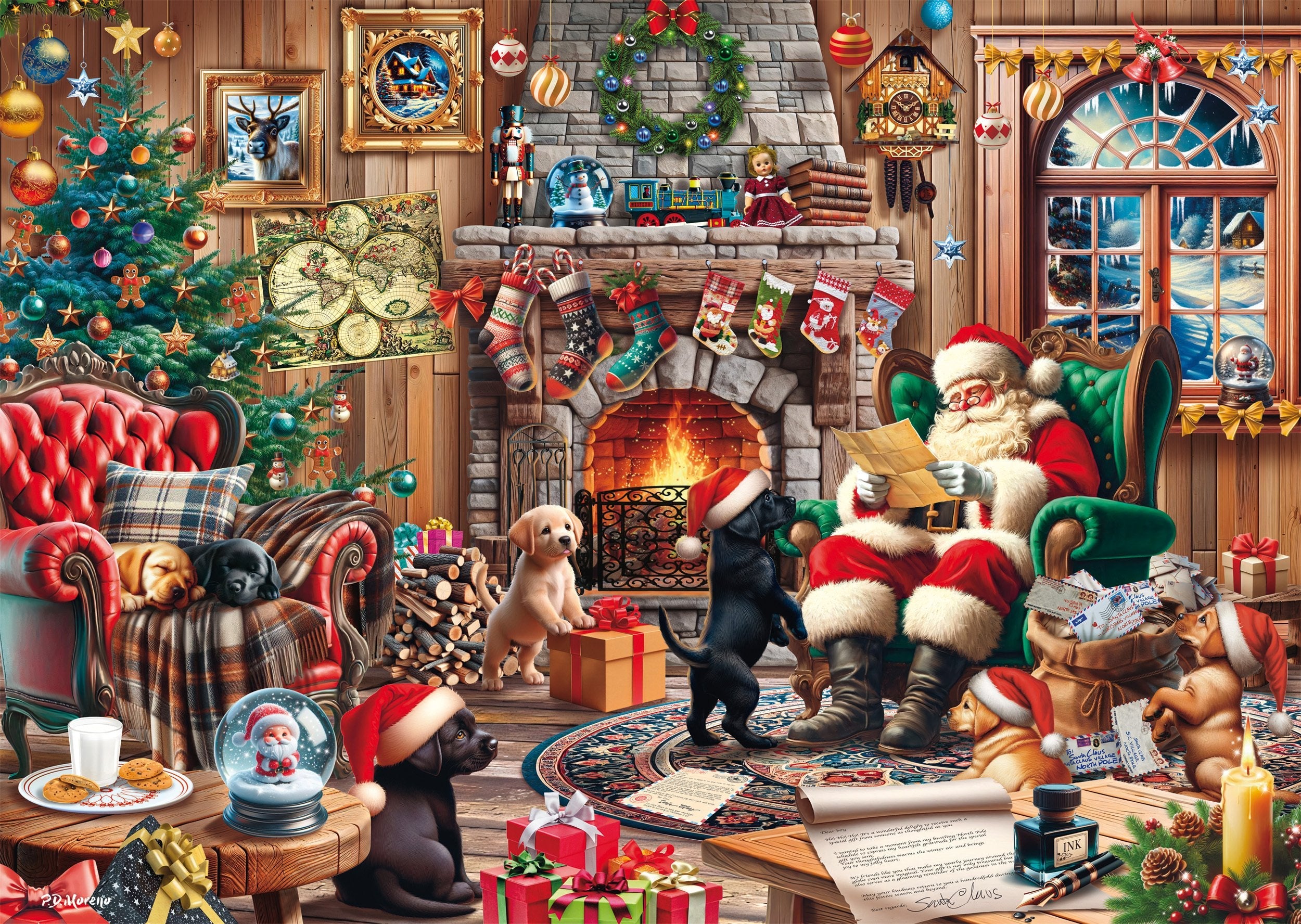 Schmidt Spiele Gemütliche Weihnachten (1000 Teile) 58872