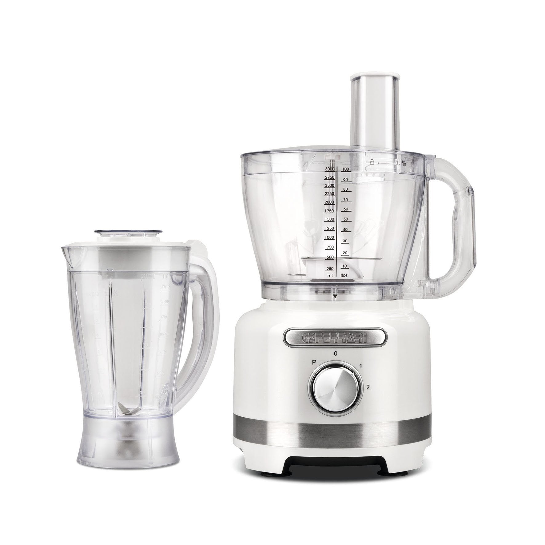 Robot De Cocina G3 Ferrari G20099 1000 W 3 L Transparente, Blanco