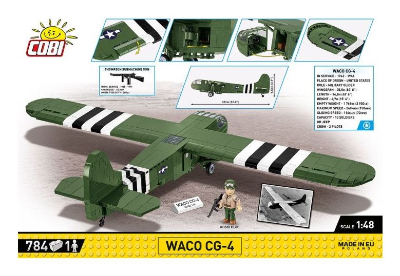 Cobi Waco Cg-4, Juguetes De Diseño Cobi-5755