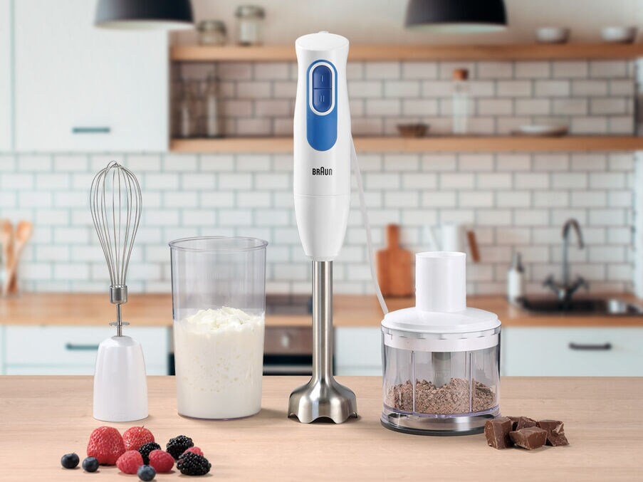 Batidora De Mano Braun Mq20236mwh Blanca