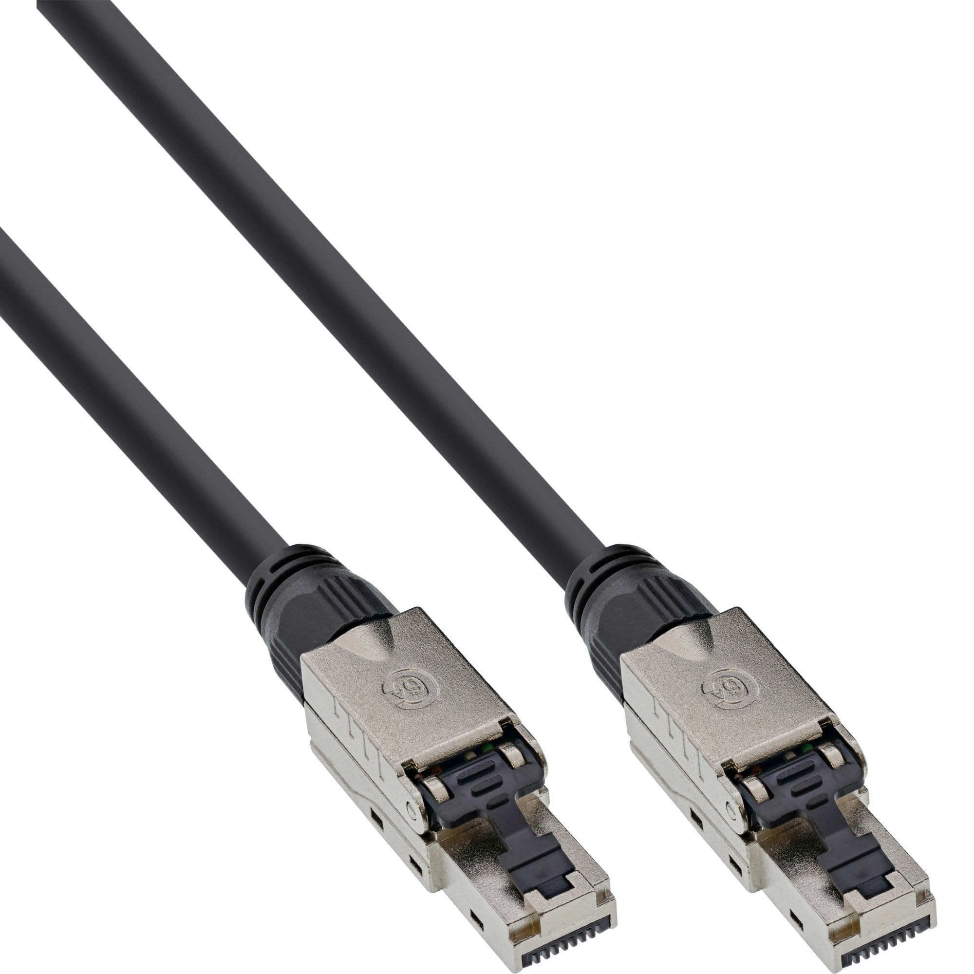 Cable De Red Inline, U/Utp, Cat.6a, Libre De Halógenos, Cobre Awg23, Negro, 40m