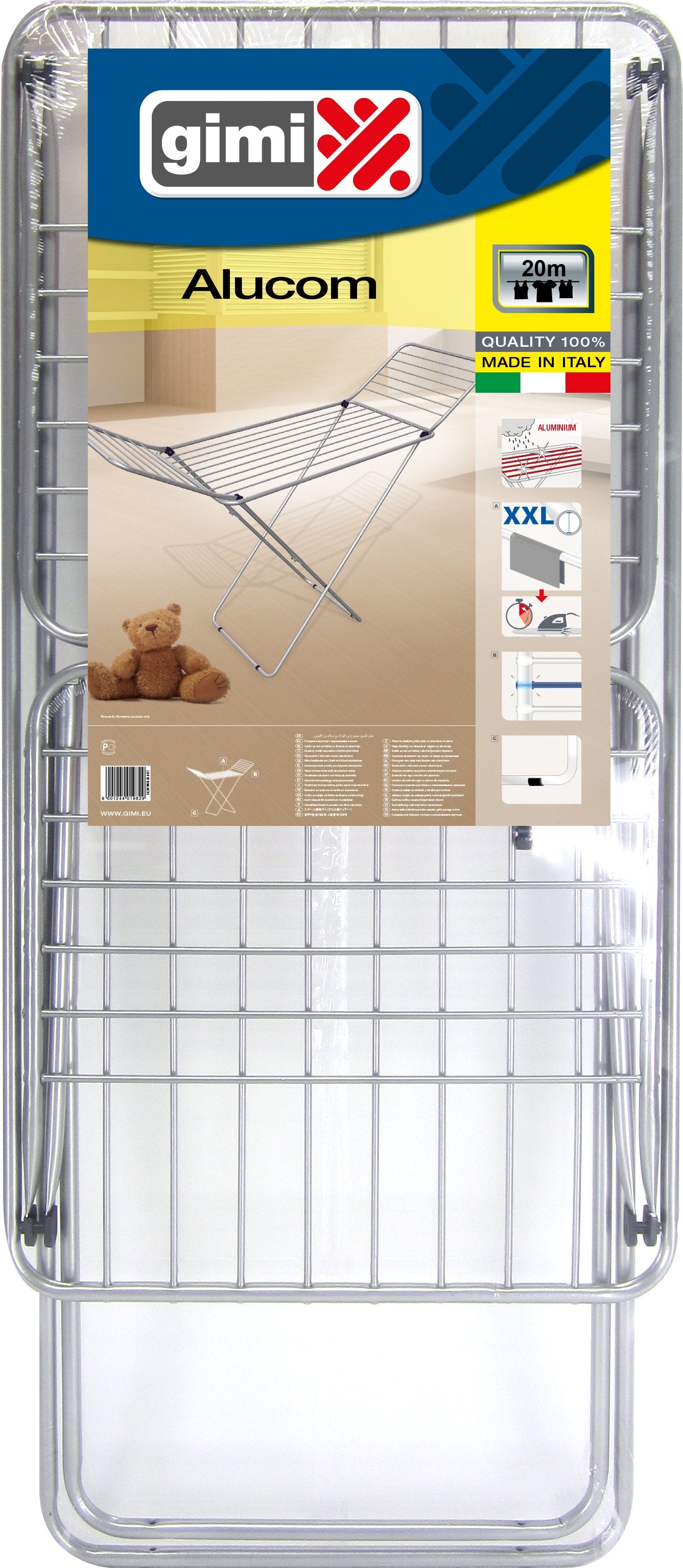 EAN 8001244019829 - Gimi Alucom Tendedero de ropa Plata imagen 2