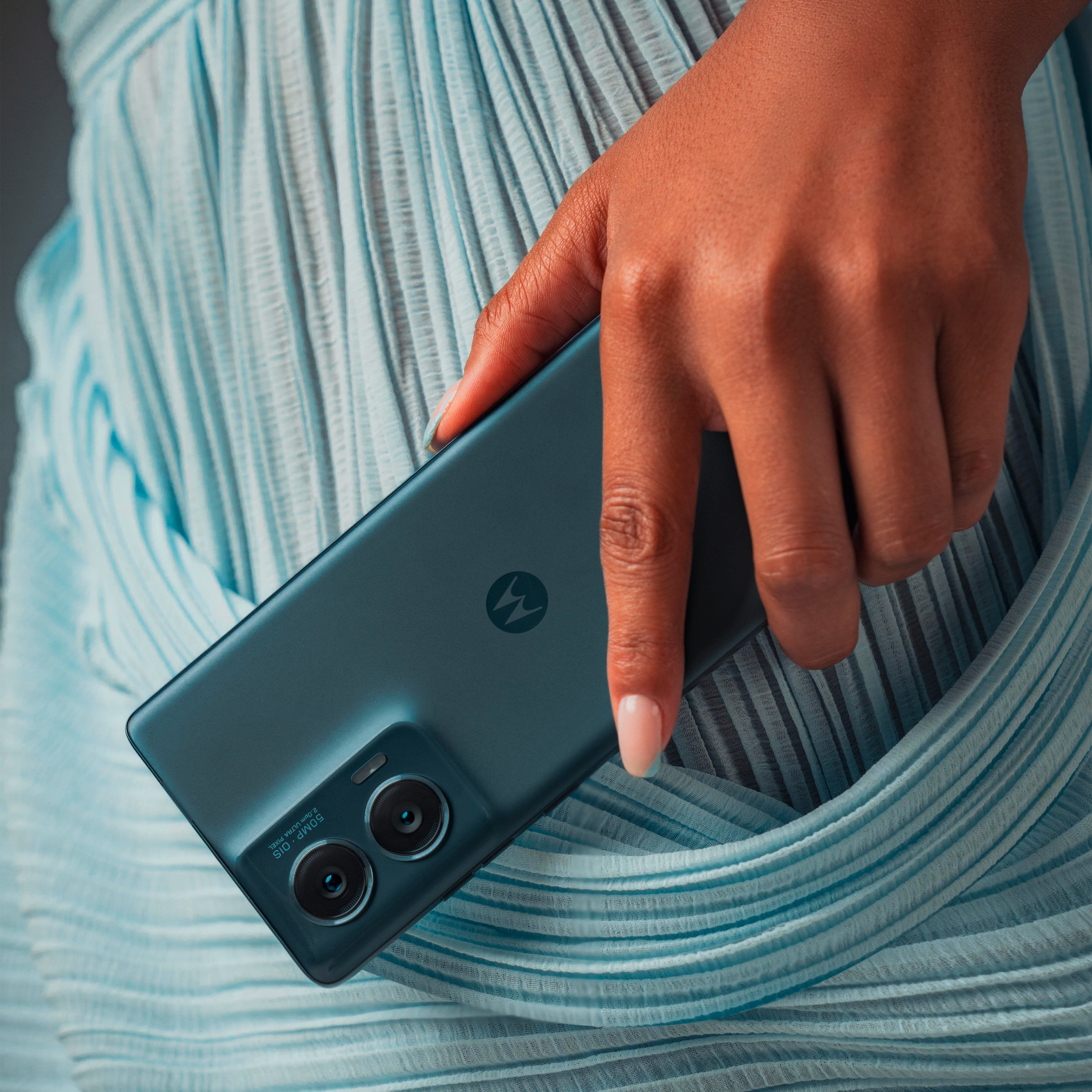 Motorola Edge 50 Fusion 256gb, Azul Bosque, Dual Sim, 8 Gb Lpddr5 Pb3t0026fr