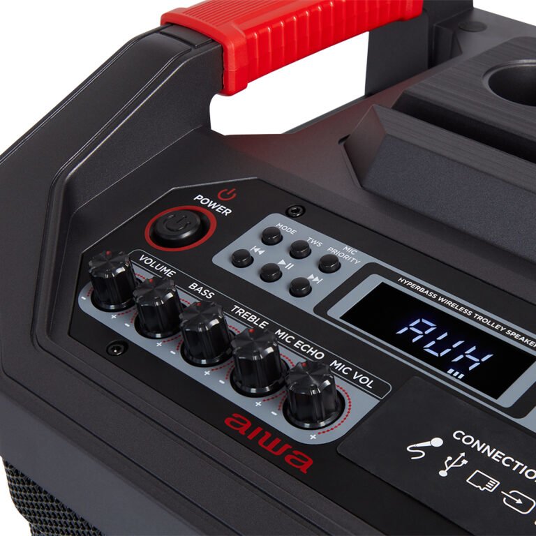 Altavoz Trolley Aiwa Kbtus 710 90w Rms Con Karaoke