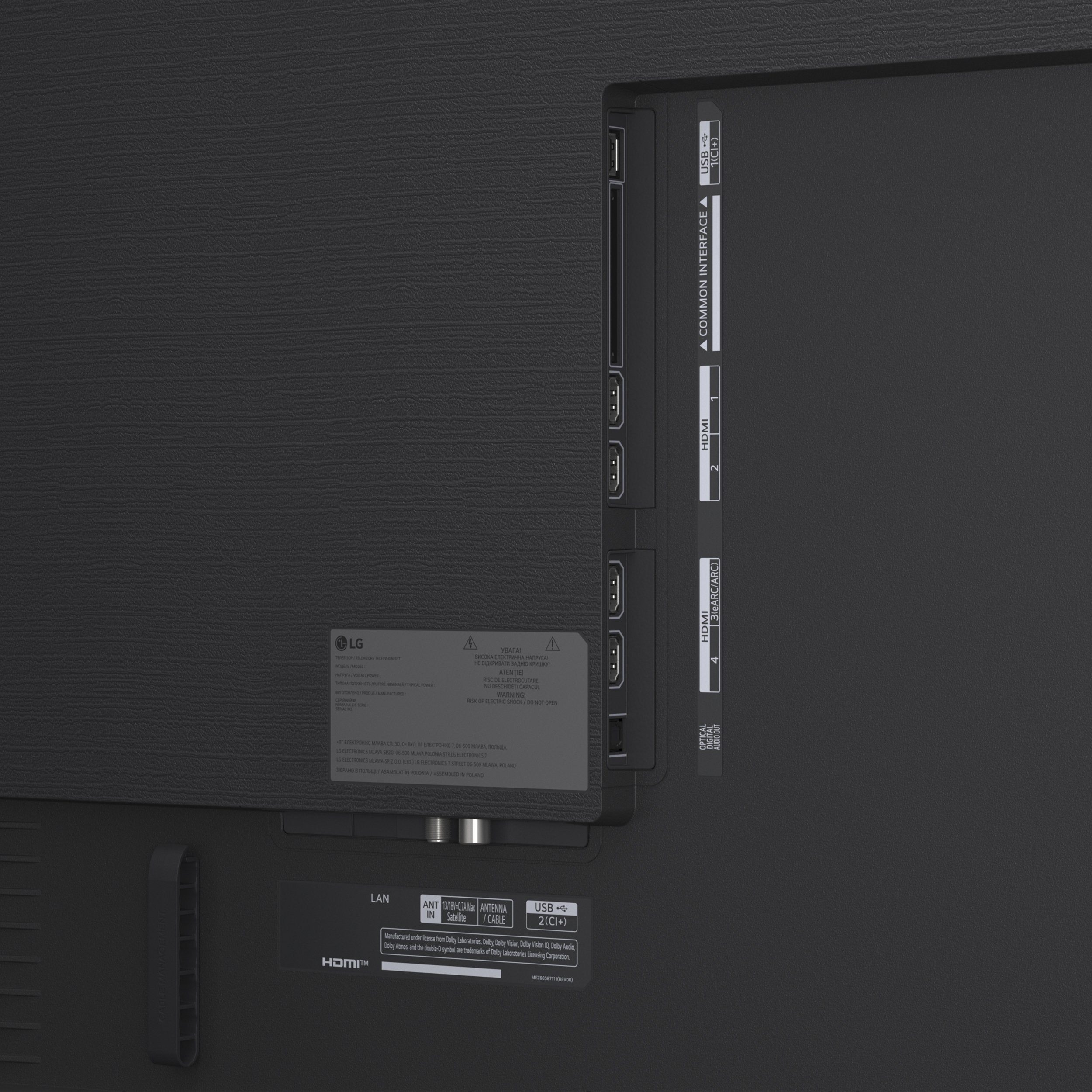 254 Cm 100" (3840×2160) Lg 100qned86a6 16:9 Qned Evo Miniled 120 Hz A8 Gen2 Hdmi×4 Usb×2 Lan Negro