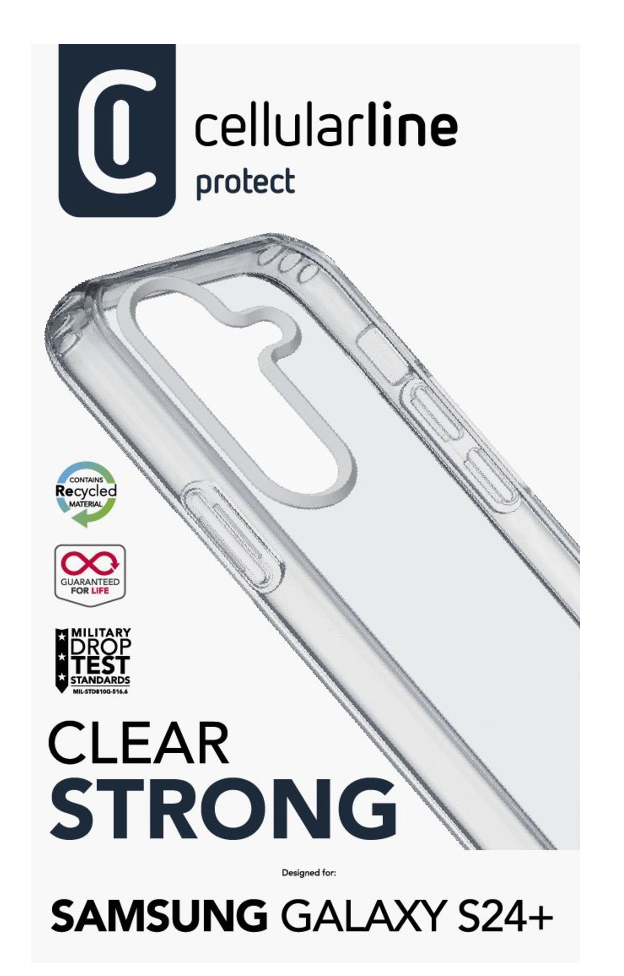 Cellularline Clear Strong Case Fr Samsung S24 +
