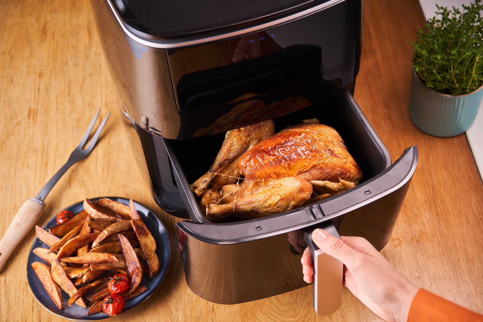 EAN 3045380020214 - Tefal Easy Fry Grill & Steam FW2018 Sencillo Independiente 1700 W Freidora de aire caliente Negro imagen 13