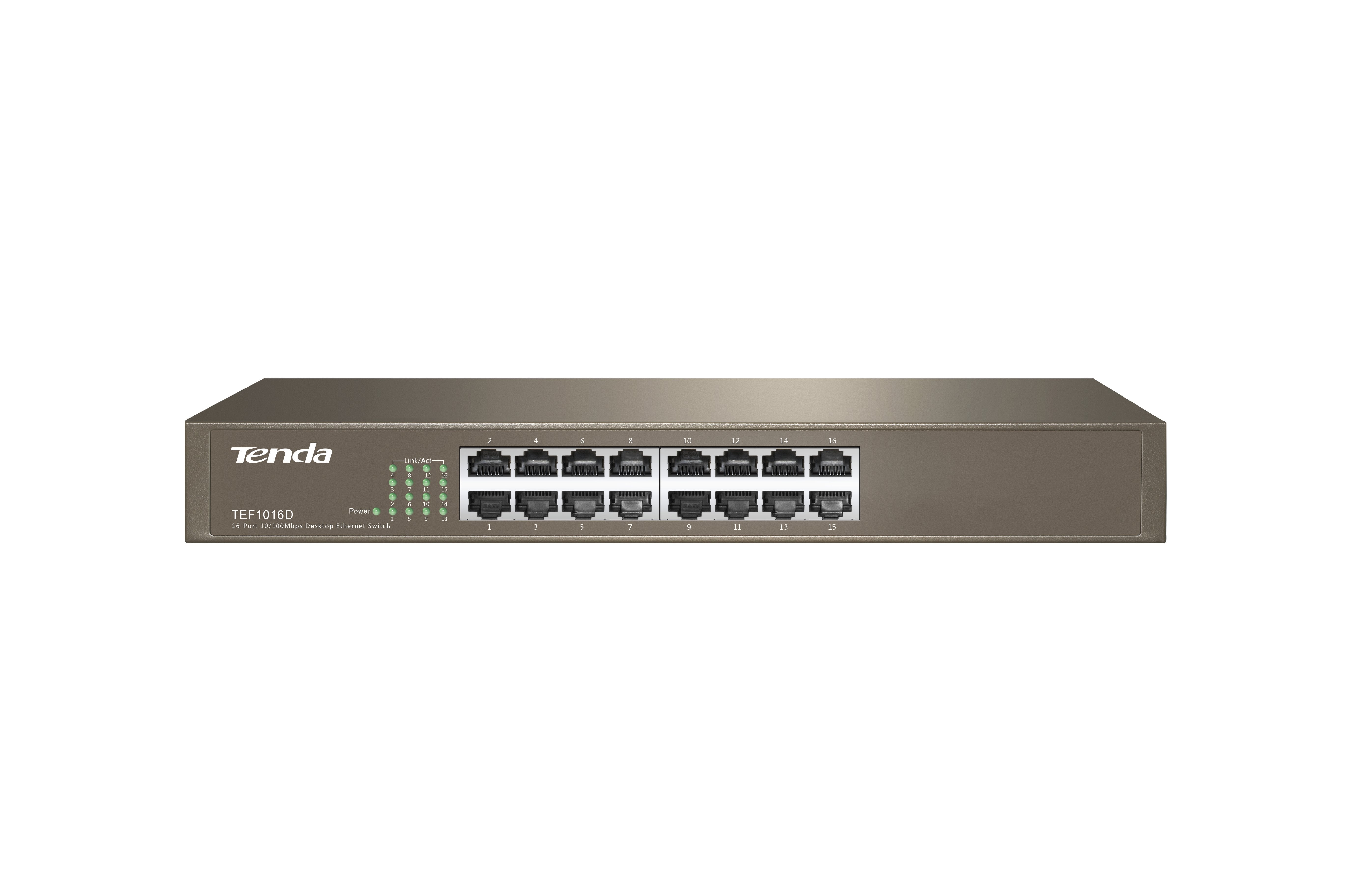 Tenda Switch 16 Puertos 10-100mb Enrackable