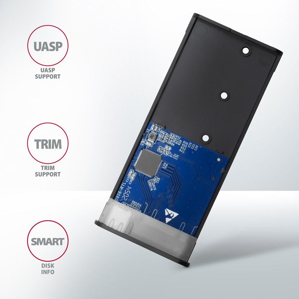 EAN 8595247907097 - Axagon EEM2-SB2 caja para disco duro externo Caja externa para unidad de estado sólido (SSD) Negro M.2 imagen 8