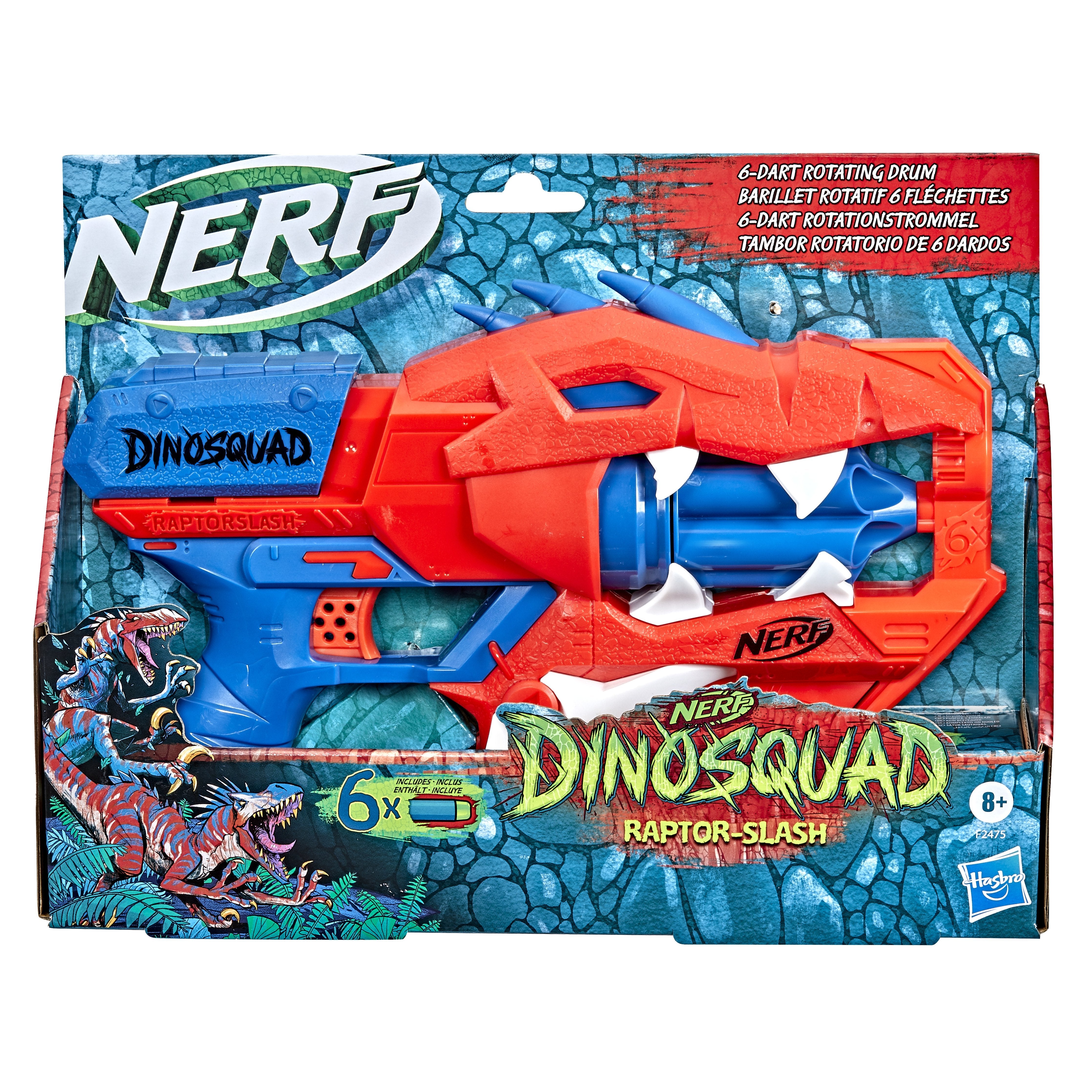 Nerf Dinosquad Raptor Slash Blaster 6 Dardos