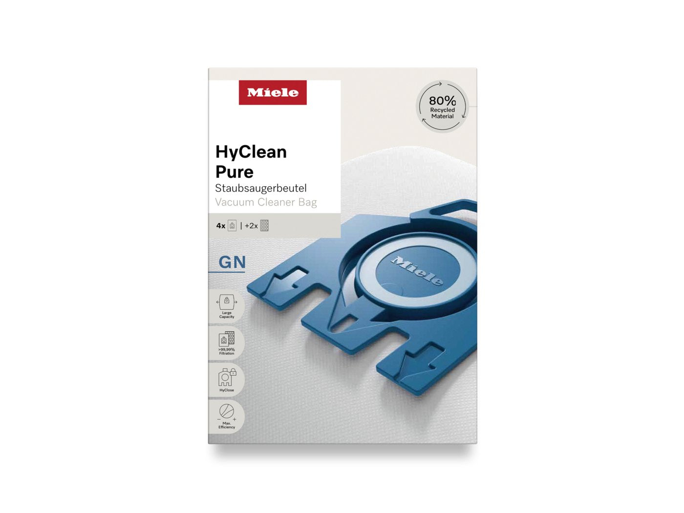 Bolsas Miele Gn Hyclean Pure Aspiradora De Tambor Bolsa Para El Polvo