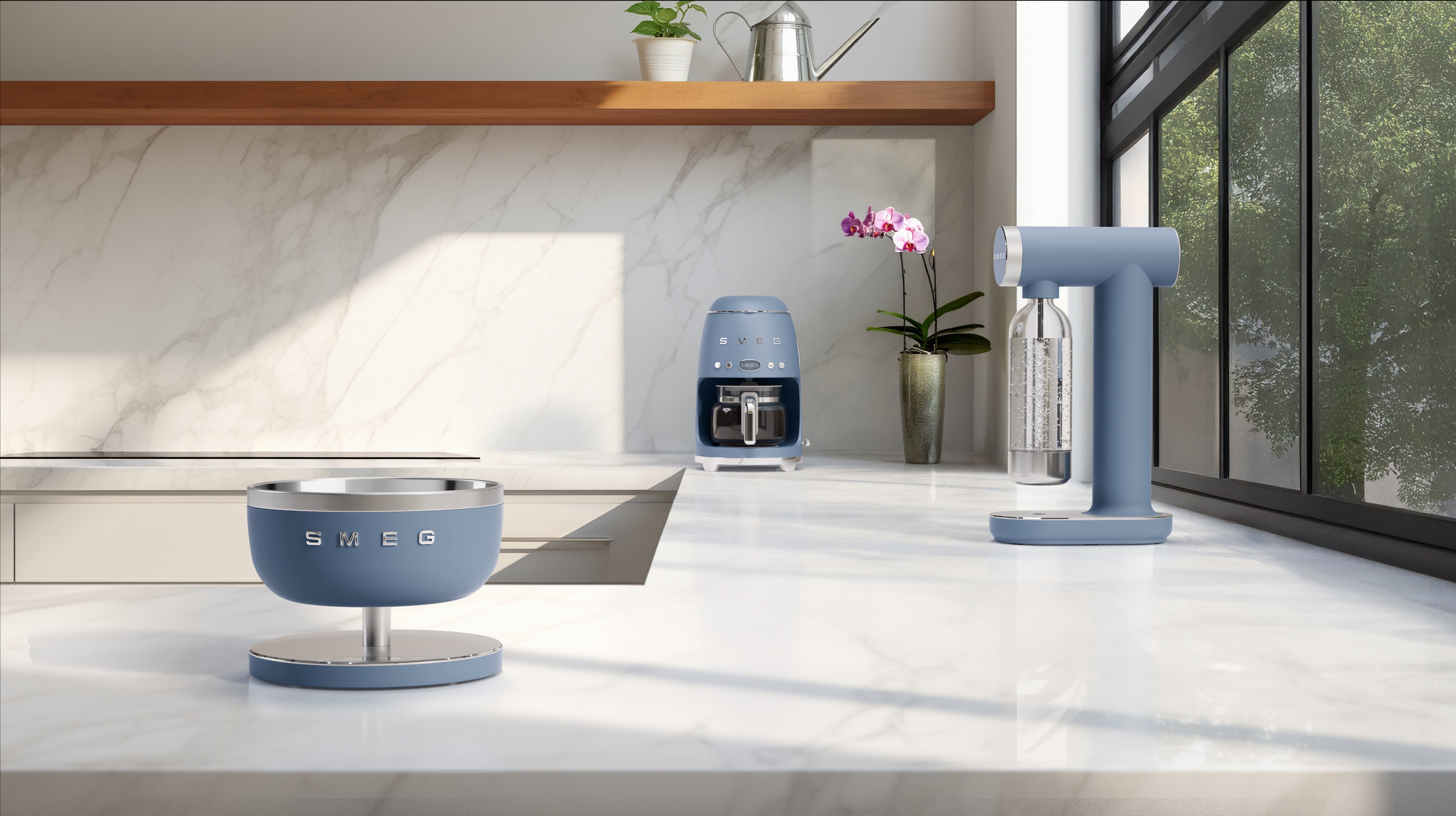 Smeg Küchenwaage Dig. Ksc01sbmww, Max. 5kg, Storm Blue