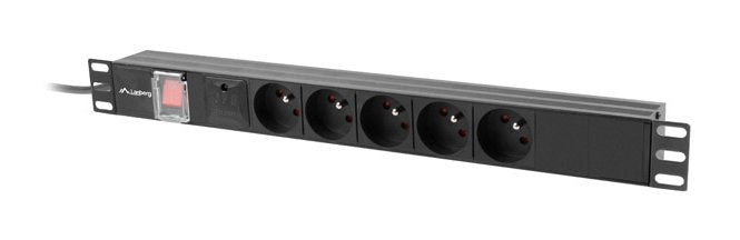 EAN 5901969441765 - Lanberg PDU-05E-0200-IEC-BK unidad de distribución de energía (PDU) 5 salidas AC 1U Negro imagen 5