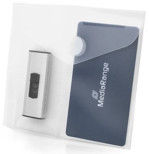 Mediarange Usb-Mick Tasche 2 Fächern Abheftlochung 10er Pc