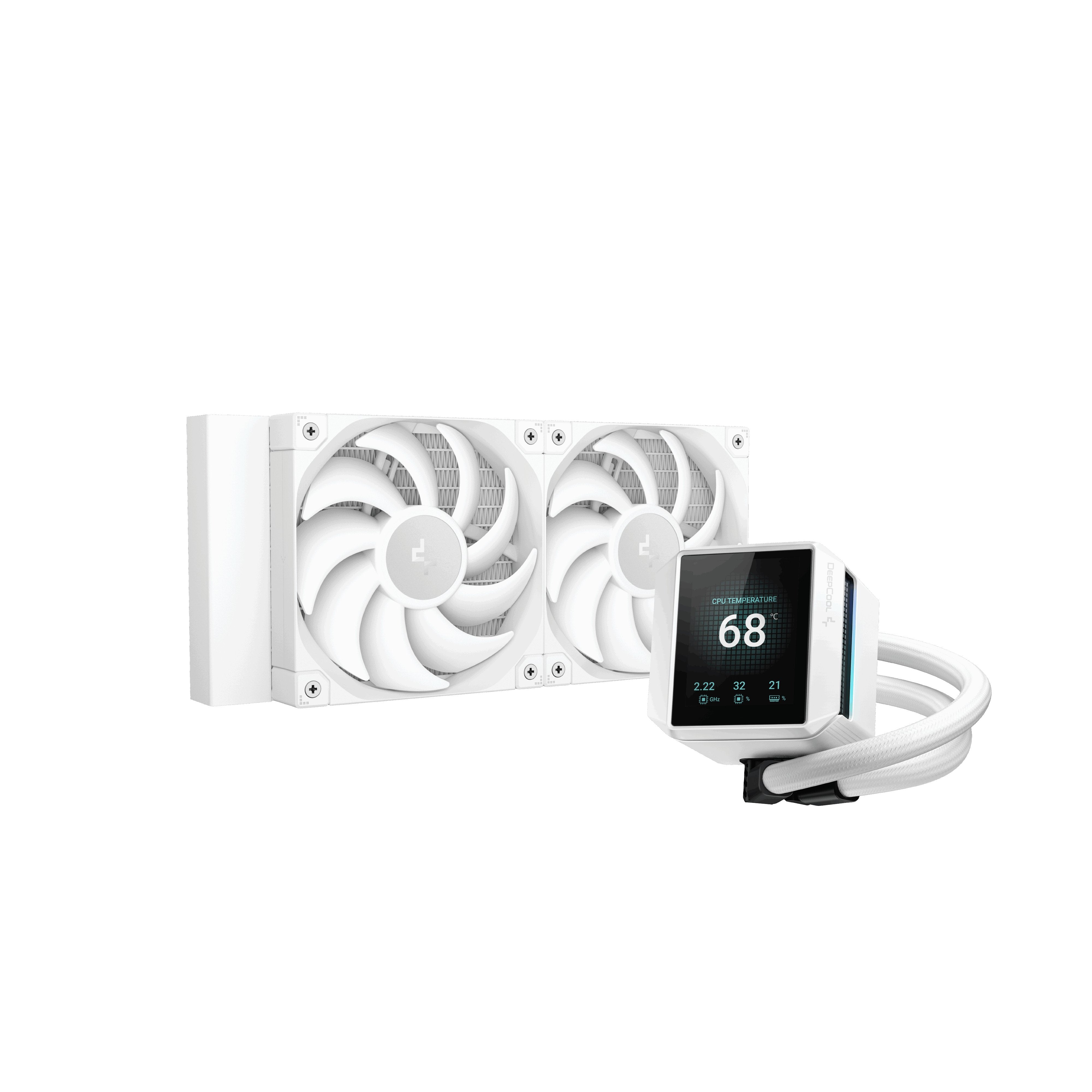 EAN 6933412729044 - DeepCool Mystique 240 WH Procesador Sistema de refrigeración líquida todo en uno 12 cm Blanco 1 pieza(s) imagen 1