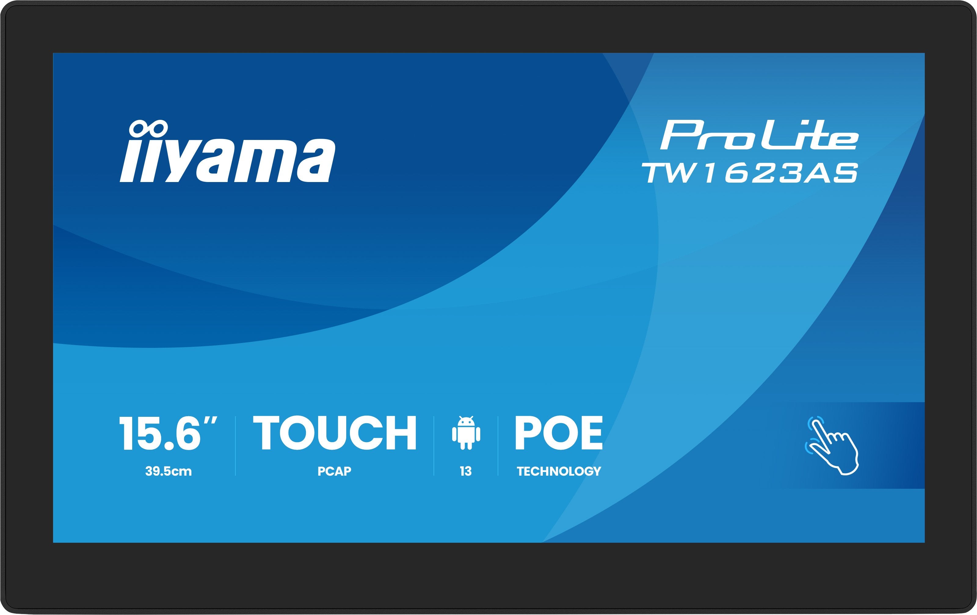 EAN 4948570126934 - iiyama TW1623AS-B3P pantalla para PC 39,6 cm (15.6") 1920 x 1080 Pixeles Full HD LED Pantalla táctil Negr imagen 2