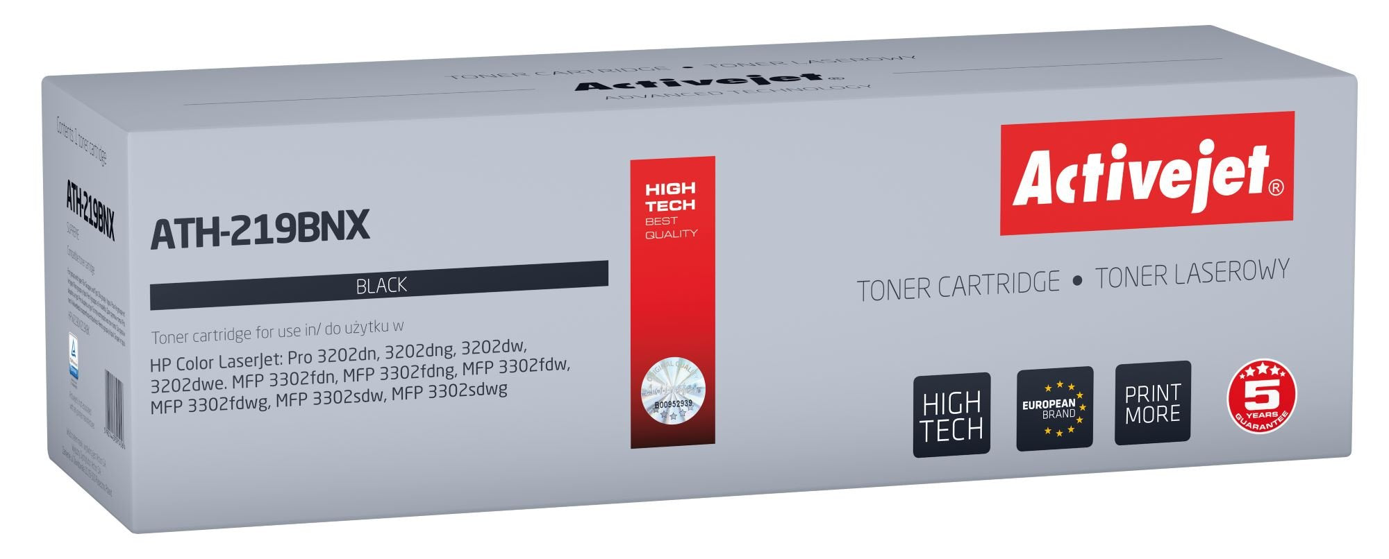EAN 5901443391456 - Activejet ATH-219BNX cartucho de tóner 1 pieza(s) Compatible Negro imagen 1