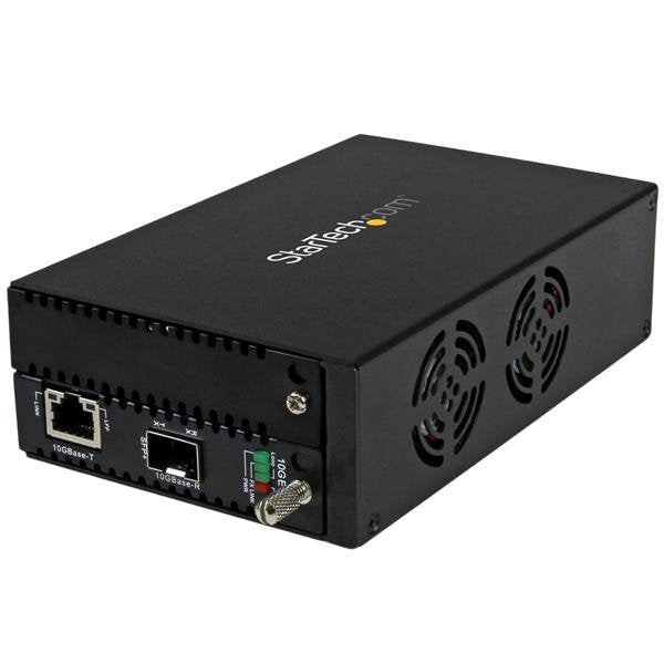 Startech.Com Conversor De Medios Ethernet De Cobre A Fibra De 10 Gigabits - Gestionado - Con Sfp+ Abierto