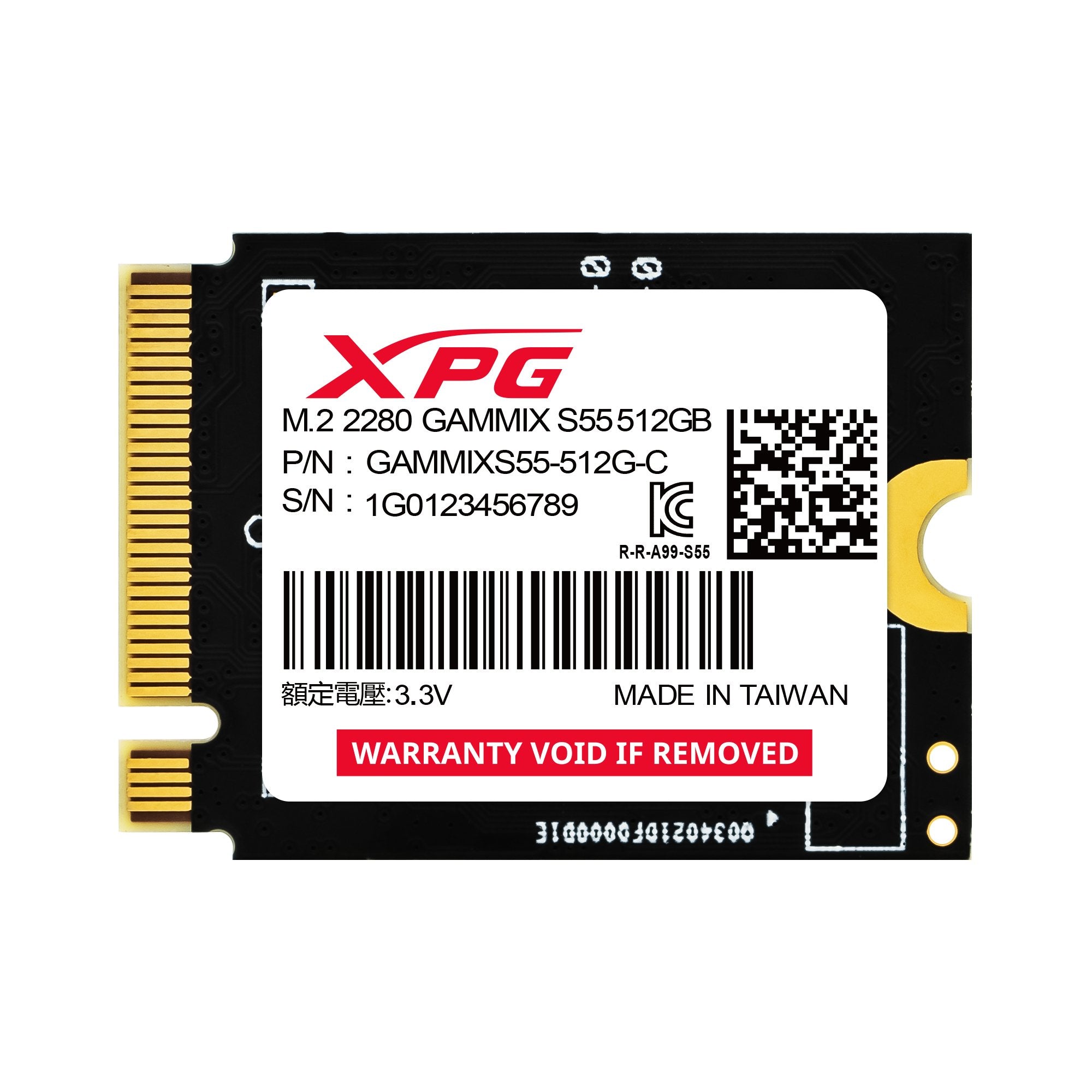 EAN 4711085942340 - XPG SGAMMIXS55-512G-C unidad de estado sólido 512 GB M.2 PCI Express 4.0 NVMe 3D NAND imagen 1