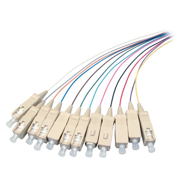 Efb Faserpigtail Sc Om2 Farbiges Set 2m - 12 Stck