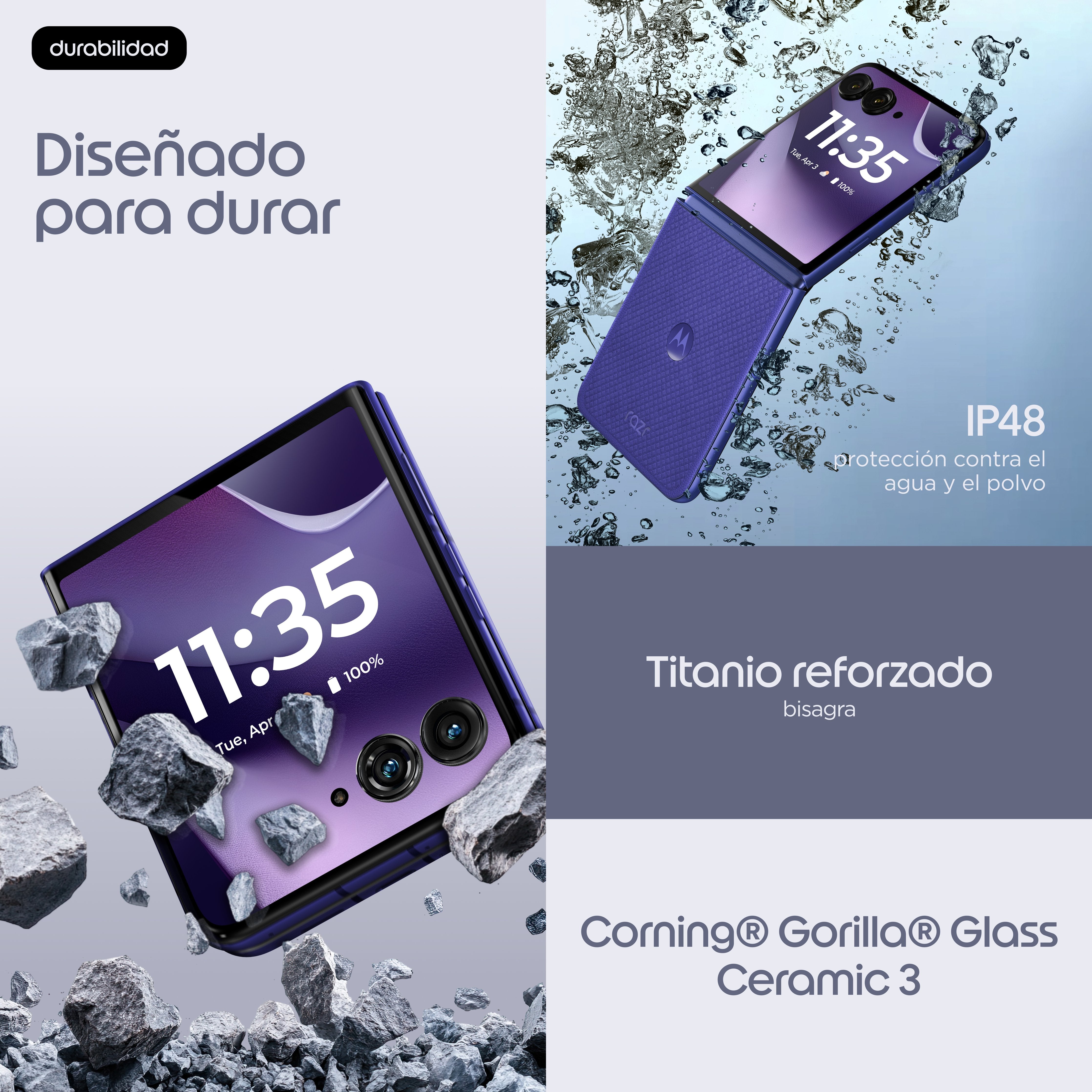 EAN 0840493611792 - Motorola razr 70 ultra 17,7 cm (6.96") SIM doble Android 16.0 5G USB Tipo C 16 GB 512 GB 5000 mAh Violeta imagen 19