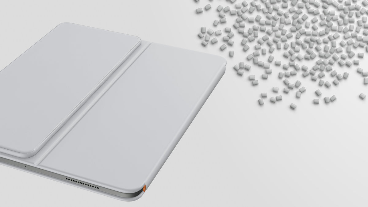 Logitech Flip Folio - Teclado Y Funda Tipo Folio - Full Size - Inalámbrico - Bluetooth 5.1 Le - Qwertz - Alemán - Pale Gris - Para Apple 13-Inch Ipad Air (M2, M3)