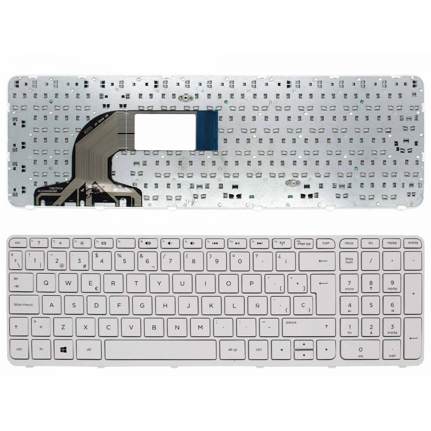 Teclado Para Portátil Hp Pavilion 15 E 15 N 250 G3 255 G3 256 G3 Blanco