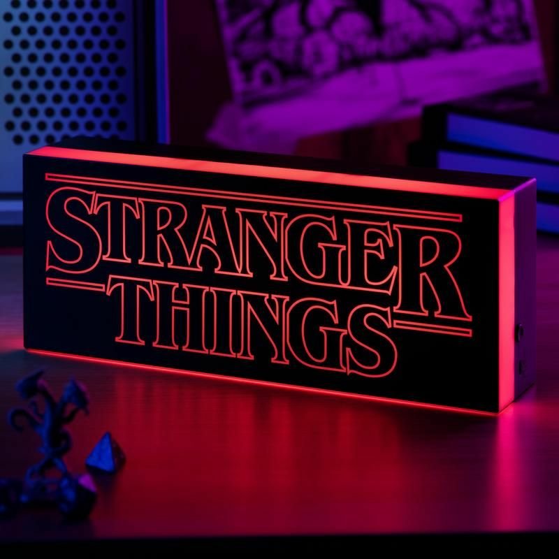 Lampara Paladone Sranger Things Logo Rectangular