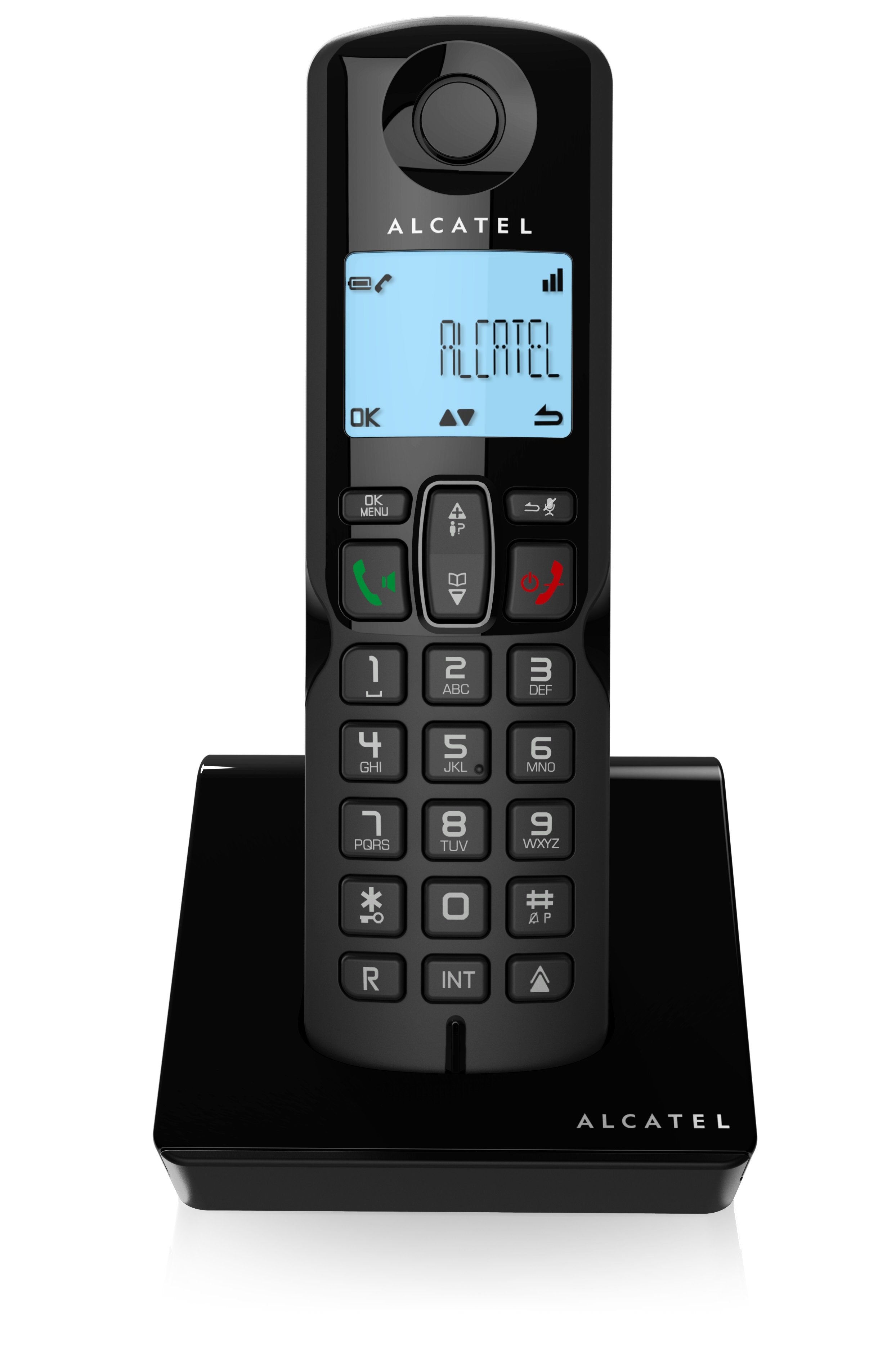 Alcatel S250 Duo Teléfono Dect Negro Identificador De Llamadas