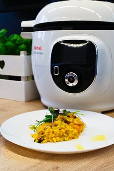 Tefal Cy851130 Olla Multi-Cocción 6 L Cromo, Blanco