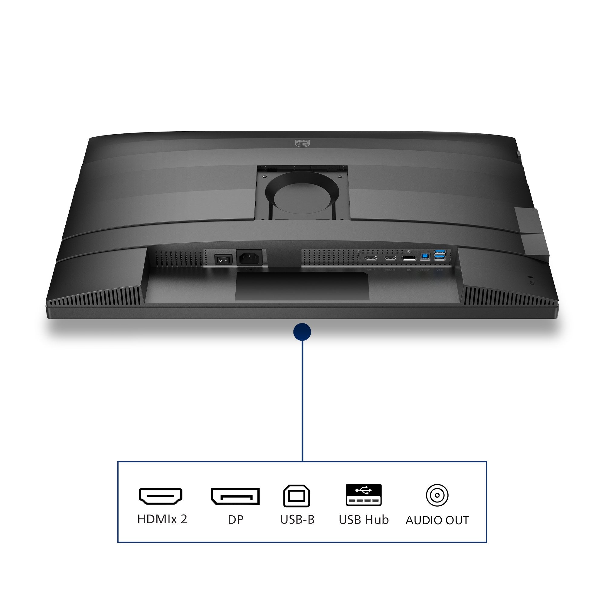 Monitor Philips 4000 Series 27b2n4500/00 27" 2560 X 1440 Pixeles Quad Hd Lcd Gris