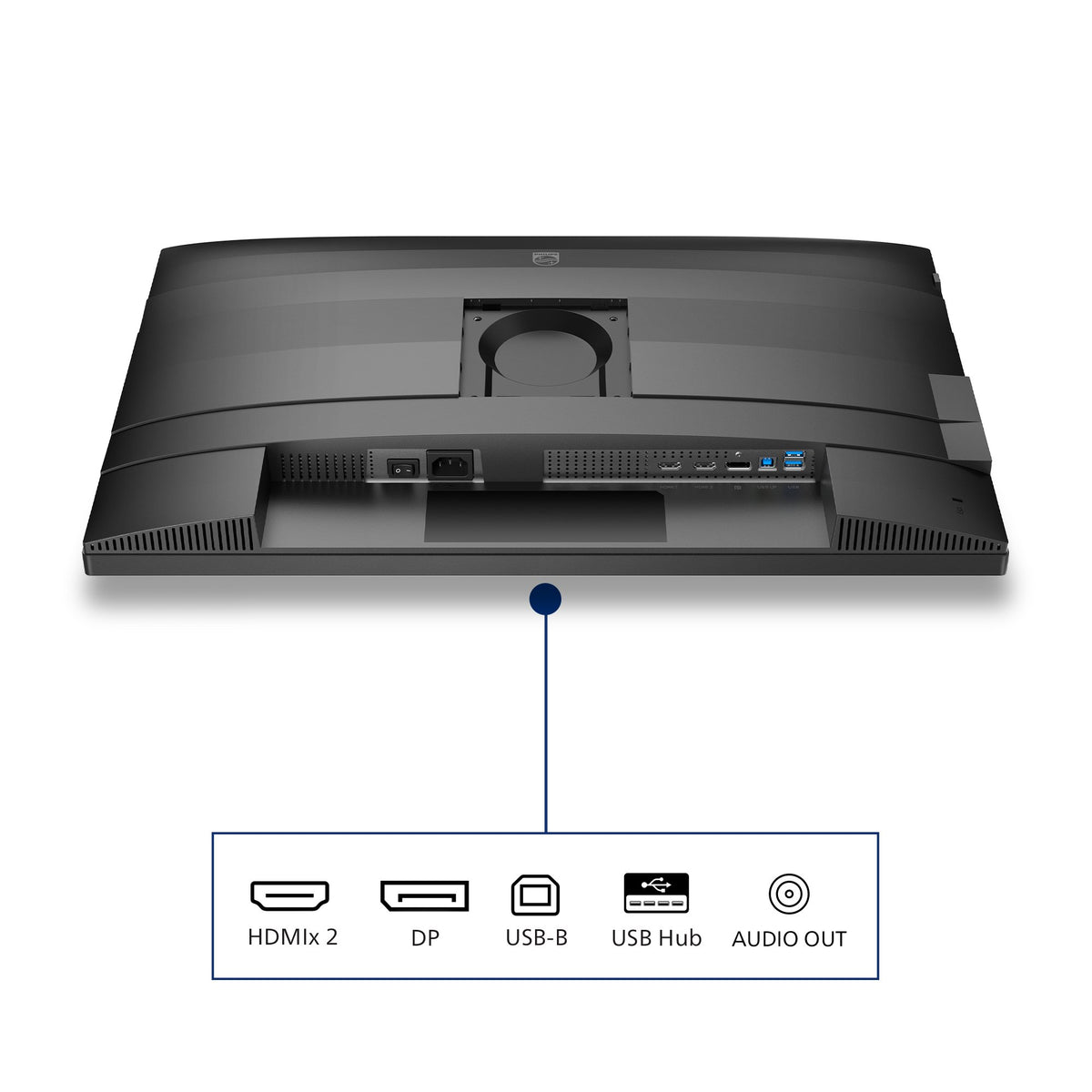 EAN 8721038003734 - Philips 4000 series 27B2N4500/00 pantalla para PC 68,6 cm (27") 2560 x 1440 Pixeles Quad HD LCD Gris imagen 8