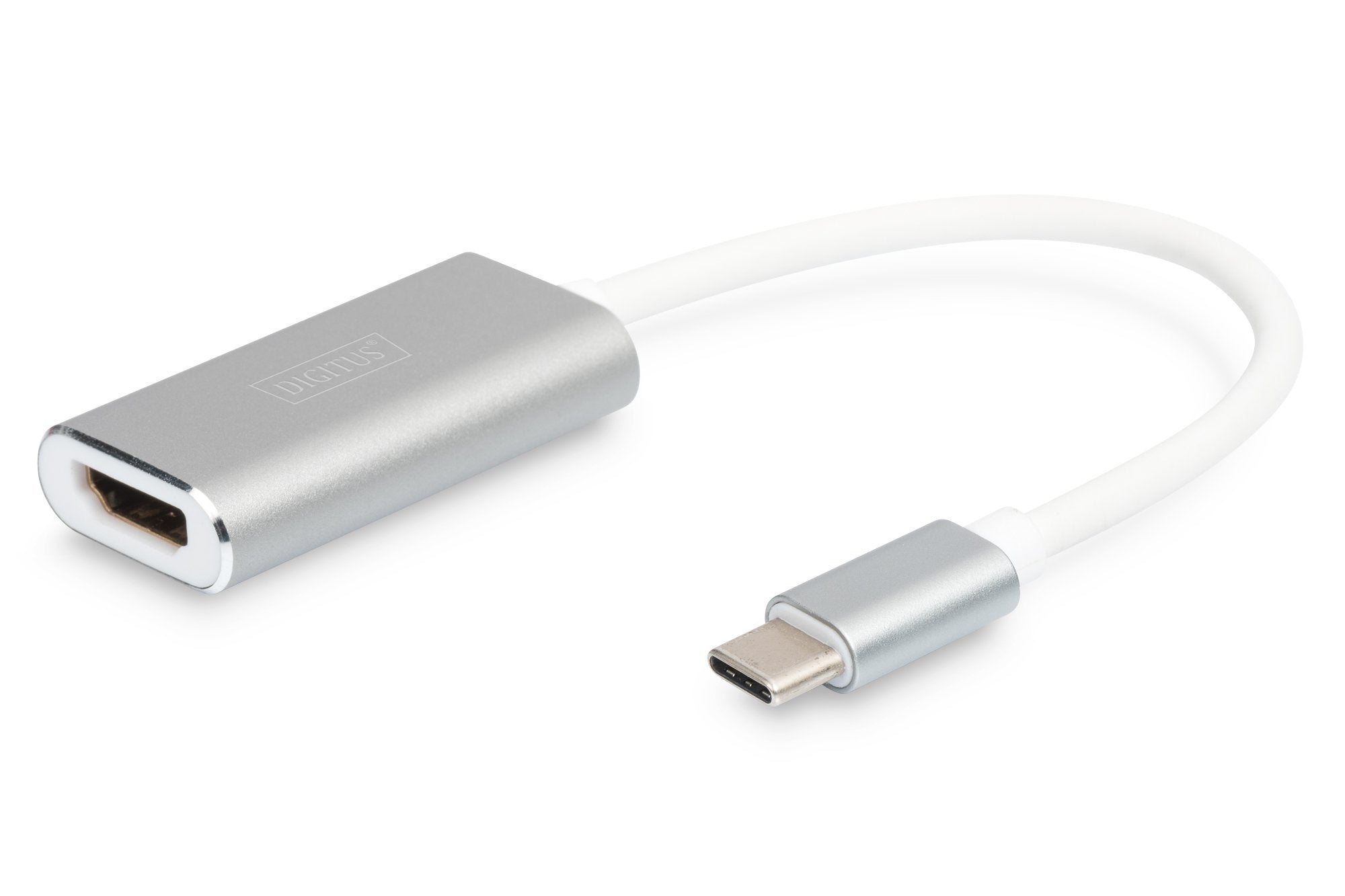 EAN 4016032385950 - Digitus DA-70836 adaptador de cable de vídeo 0,2 m USB Tipo C Plata imagen 1