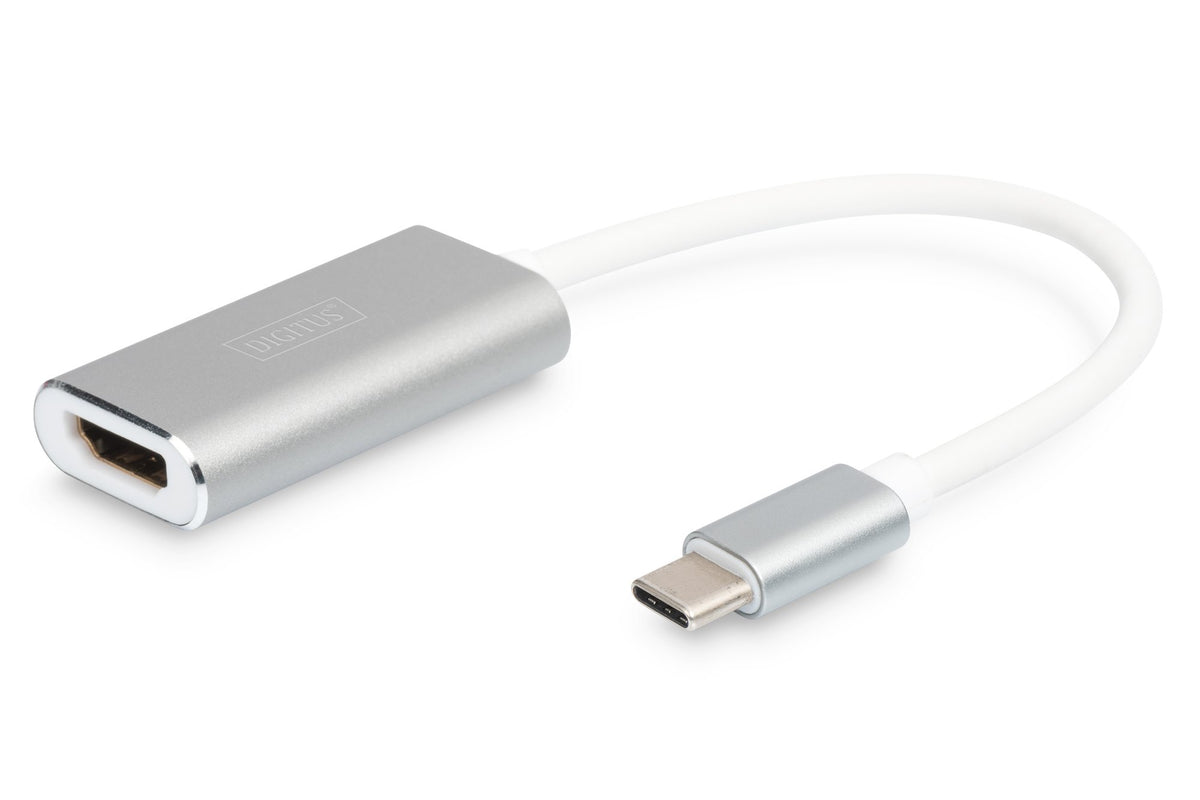 EAN 4016032385950 - Digitus DA-70836 adaptador de cable de vídeo 0,2 m USB Tipo C Plata imagen 1